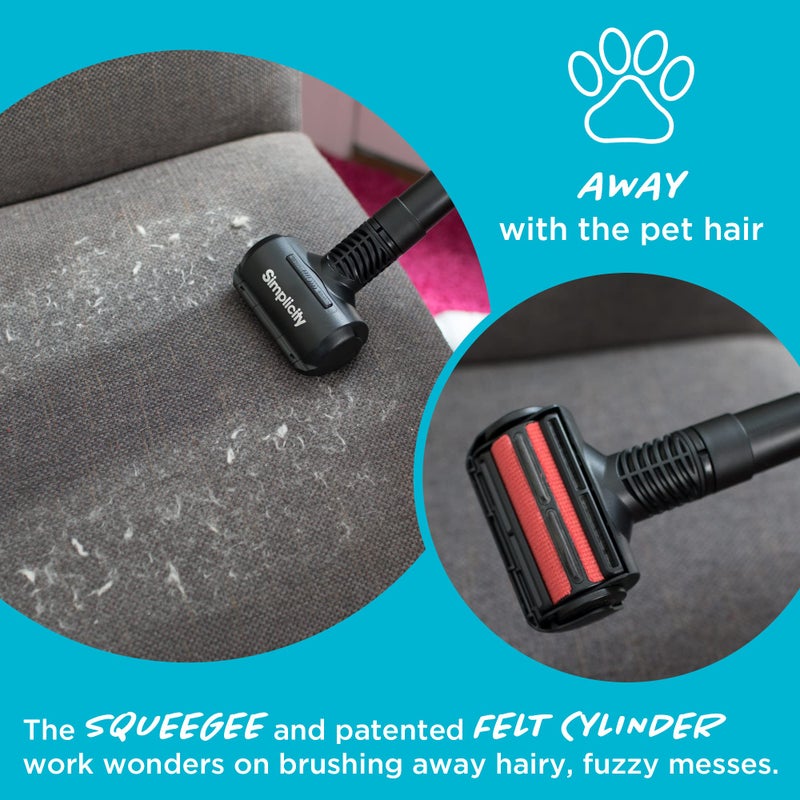 Simplicity Vacuums Pet Fur Remover for Furniture or Clothes, Use as Pet Hair Vacuum Attachment or Lint Roller for Pet Hair, SPET-Tool - Image 5